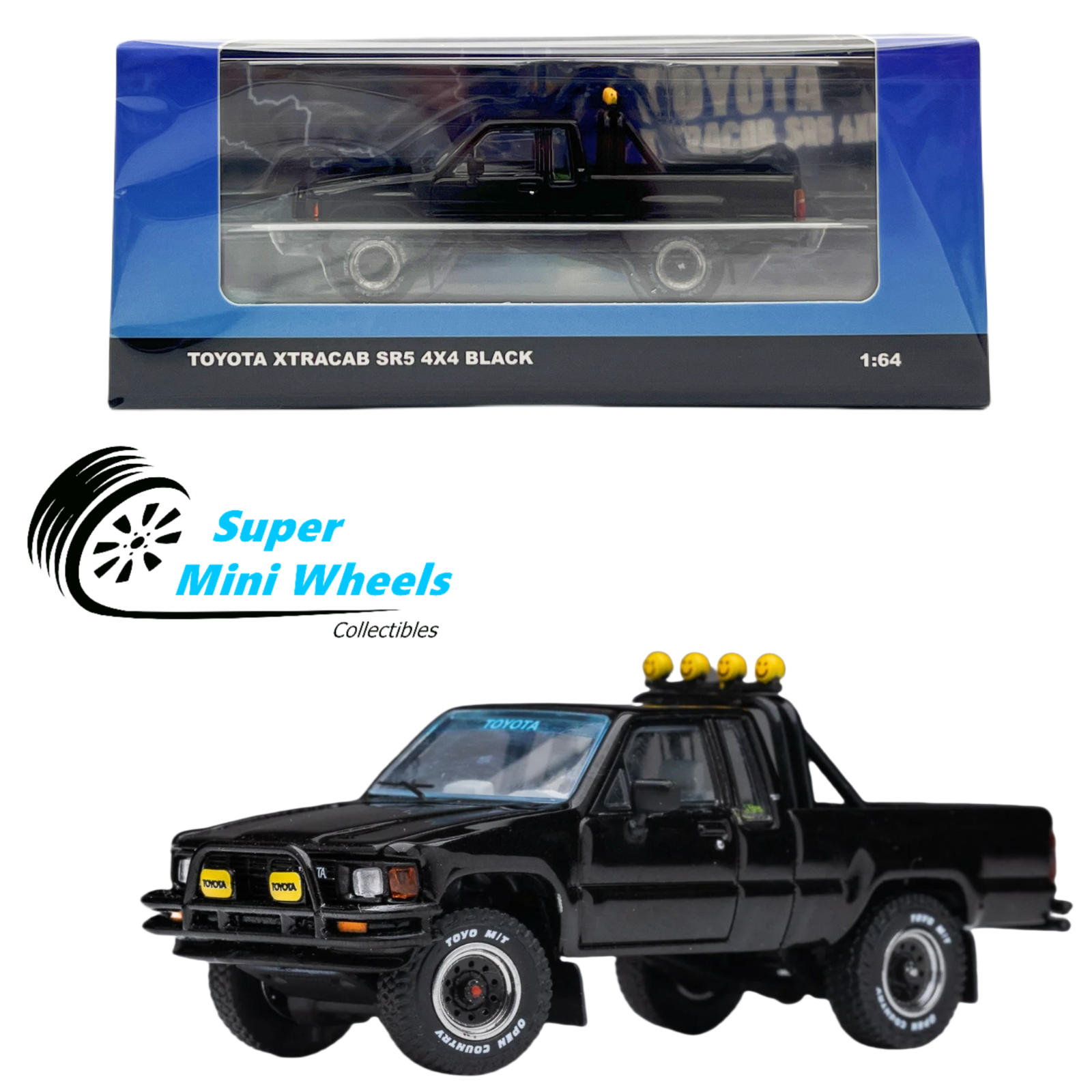 ミニカー GCD DIECAST TALK-1985 TOYOTA HILUX SR5 Pre Order) GCD 1/64 Toyota 1985 Hilux SR5 Xtracab Black