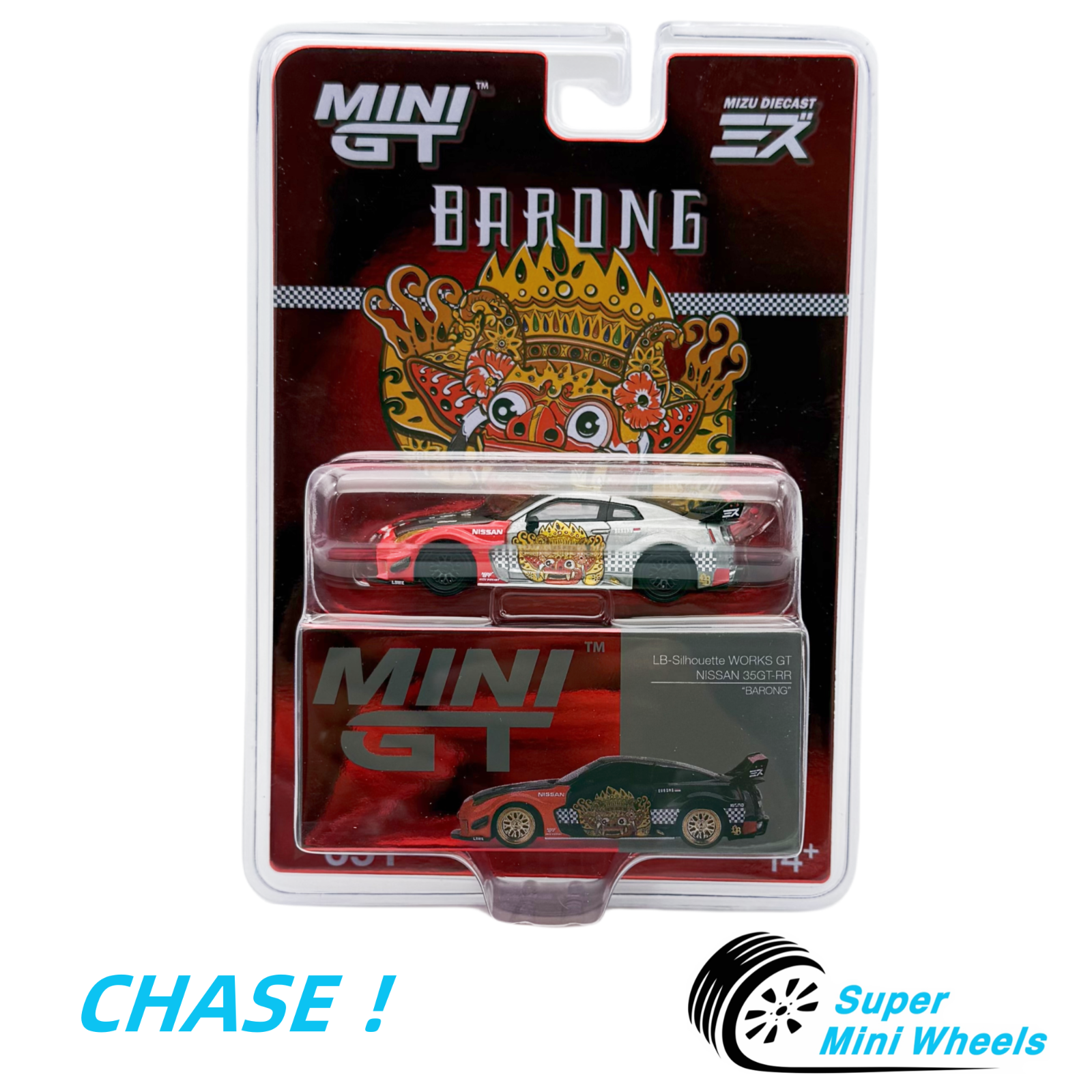 CHASE ! Mini GT x MIZD 1:64 LB-Silhouette WORKS GT NISSAN