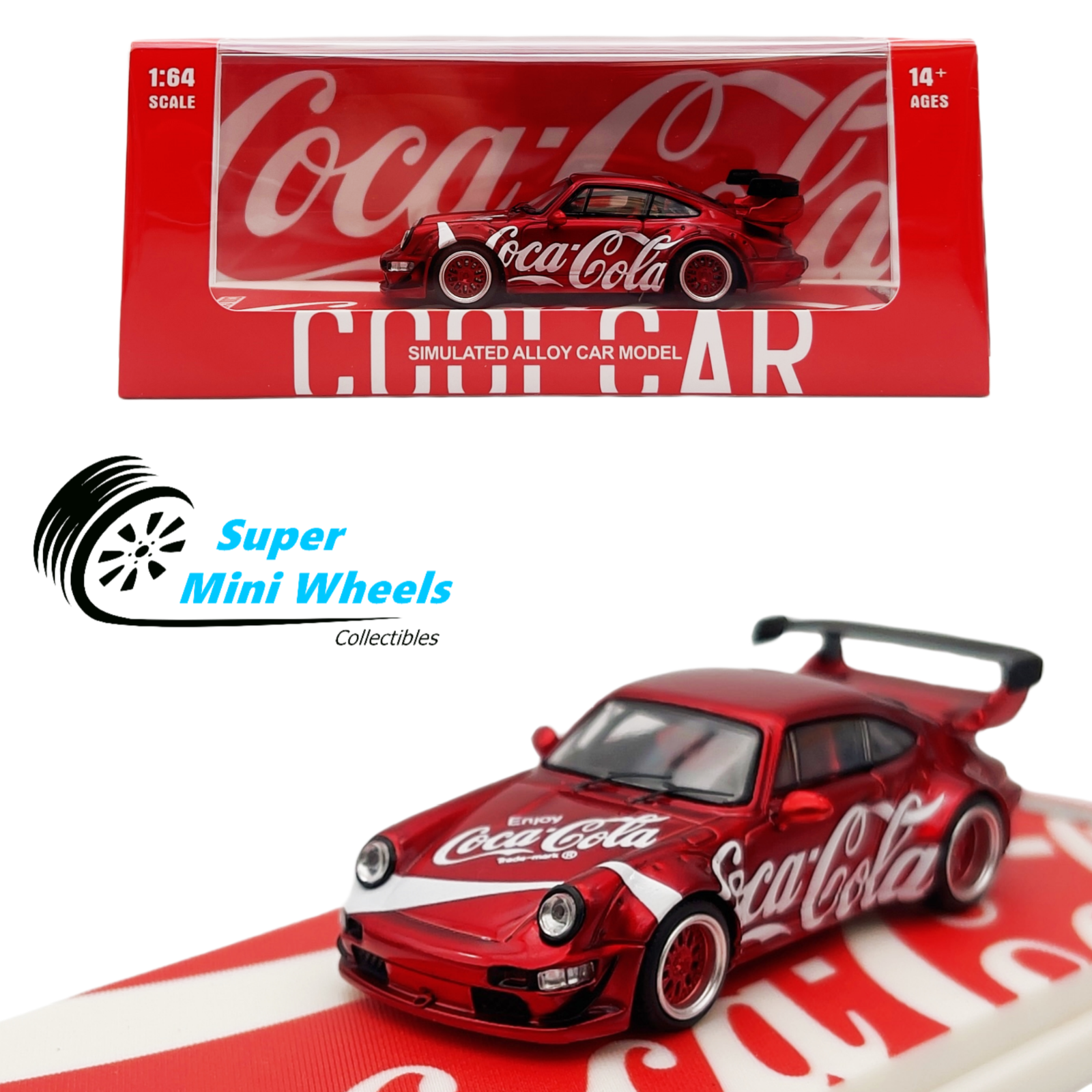 Cool Car 1:64 Porsche 964 Coca-Cola - Diecast Model – Super Mini