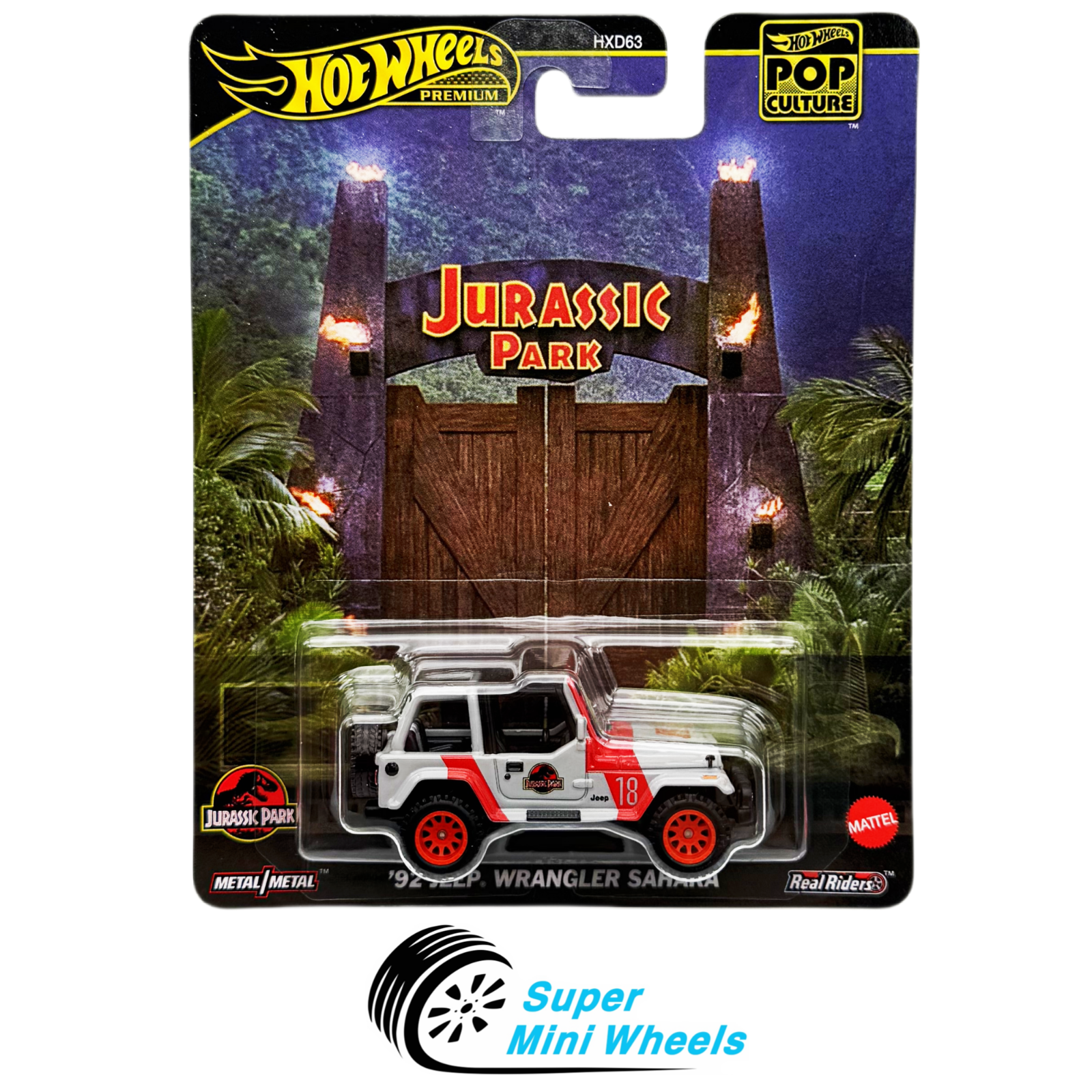 Matchbox Jurassic World Jeep Wrangler Jurassic Park #18 - Véhicule Miniature Iconique Pour Collectionneurs Figurine Voiture Jurassic World Matchbox Jurassic World Jeep Wrangler Jurassic Park #18 - Véhicule Miniature Iconique Pour Collectionneurs Figurine Voiture Jurassic World