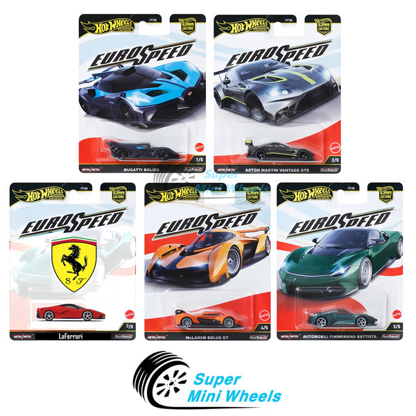 Pre-Order Hot Wheels 1:64 Premium 2025 Car Culture L Case – Euro Speed - 5 Car Set