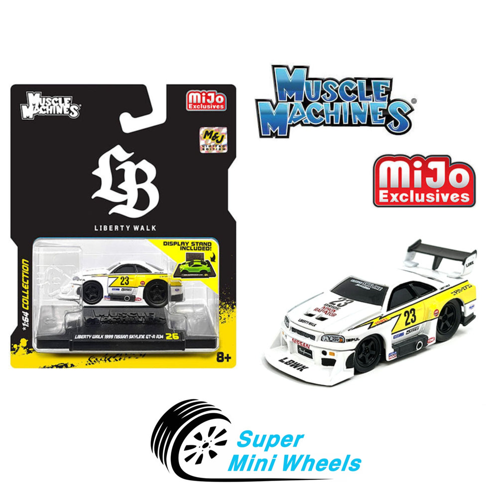 Muscle Machines 1:64 LBWK Nissan GT-R R34 Super Silhouette Skyline – W ...