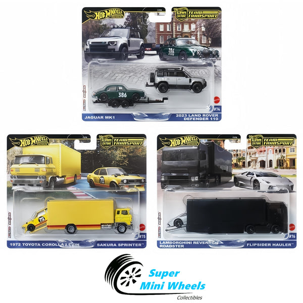 Pre-Order Hot Wheels 1:64 Team Transport 2024 E Case 3 Car Set