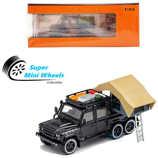 GCD 1:64 Land Rover Defender 6x6 pick up with camper & accessories