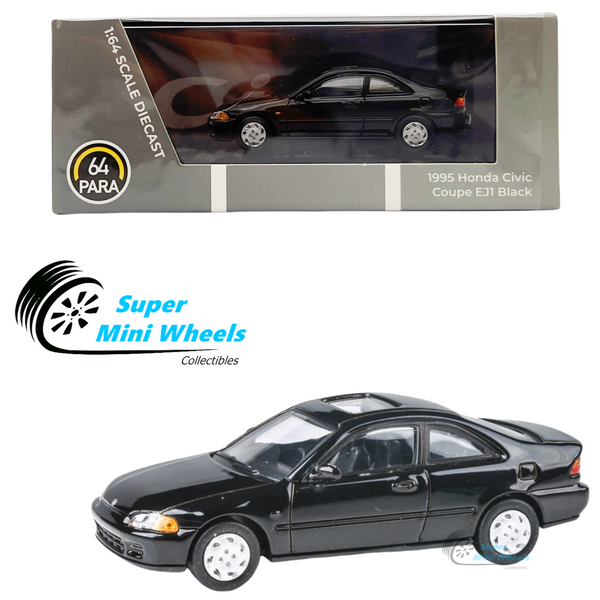 PARA64 - 1995 Honda Civic Coupe EJ1 Black 1:64