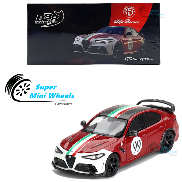 BBR Models 1:64 Alfa Romeo Giulia GTAm Rosso GTA #99 Centro Stile Livery