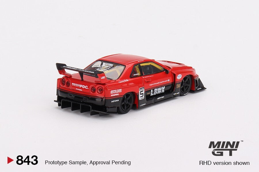 限定 Mini GT ER34 LBWK 2個セット b Mini GT 1:64 Nissan LB-ER34 Super Silhouette SKYLINE Black