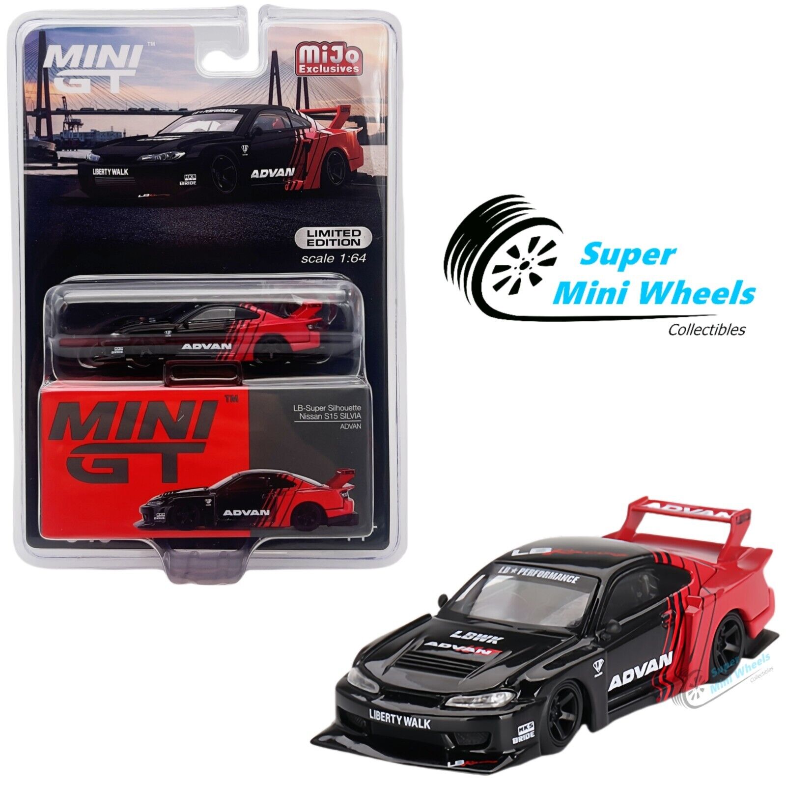 Mini GT 1:64 Nissan LB-Super Silhouette S15 SILVIA ADVAN #649 – Super ...