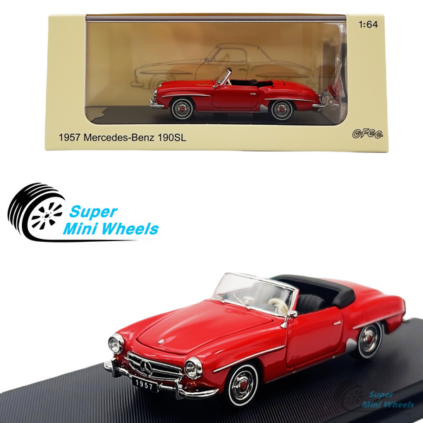 GFCC 1:64 1957 Mercedes-Benz 190SL (Red) Diecast Model Car