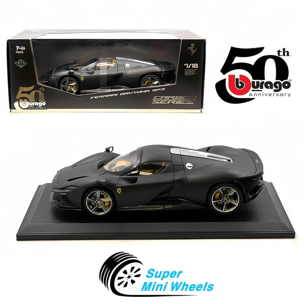 Bburago 1:18 Ferrari Daytona SP3 – Carbon Series – 50th Anniversary Limited