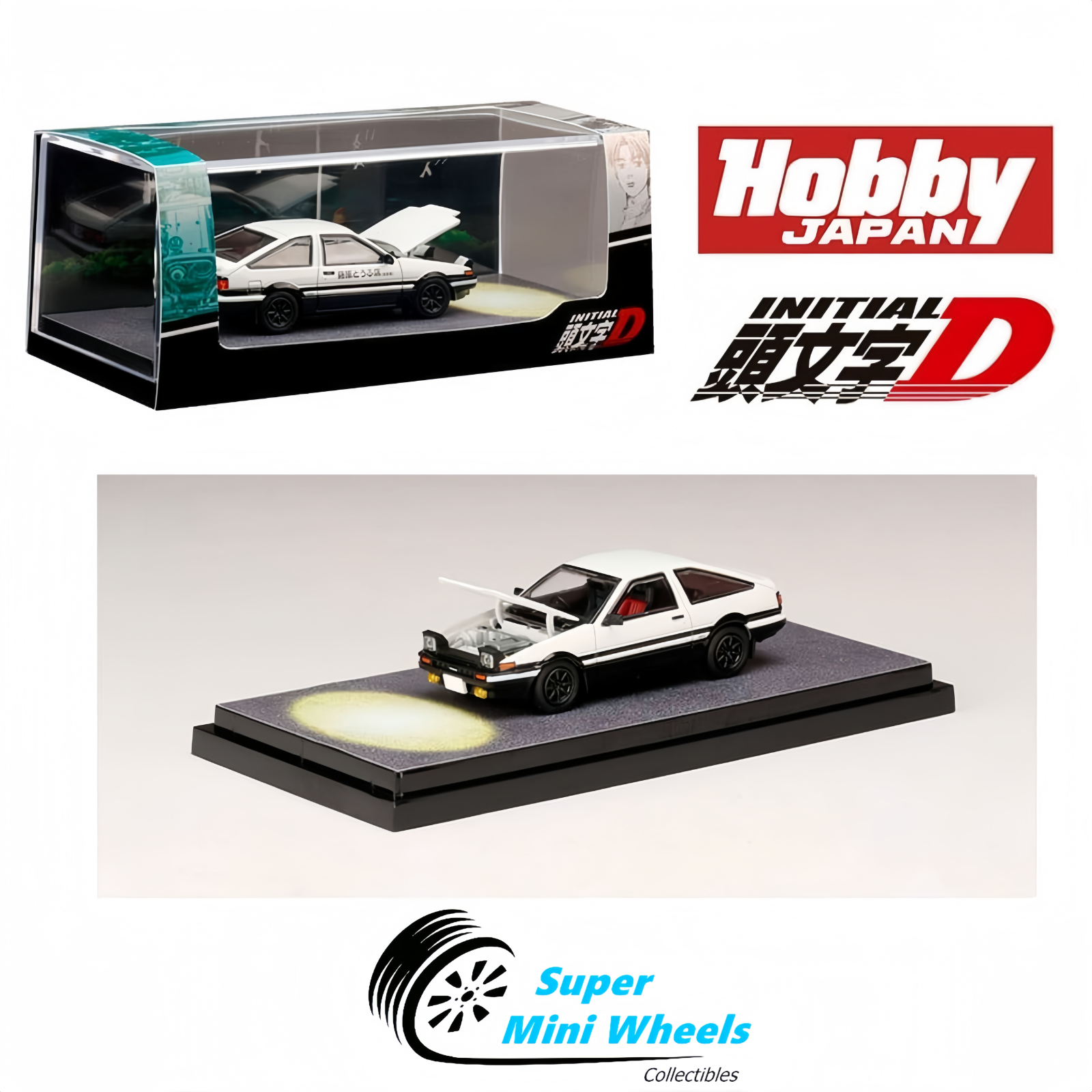 Hobby Japan 1:64 INITIAL D Toyota Sprinter Trueno GT APEX AE86 Wataru ...