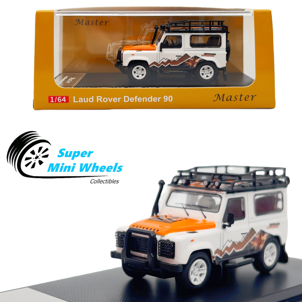 Master 1:64 Land Rover Defender 90 White with Accessories