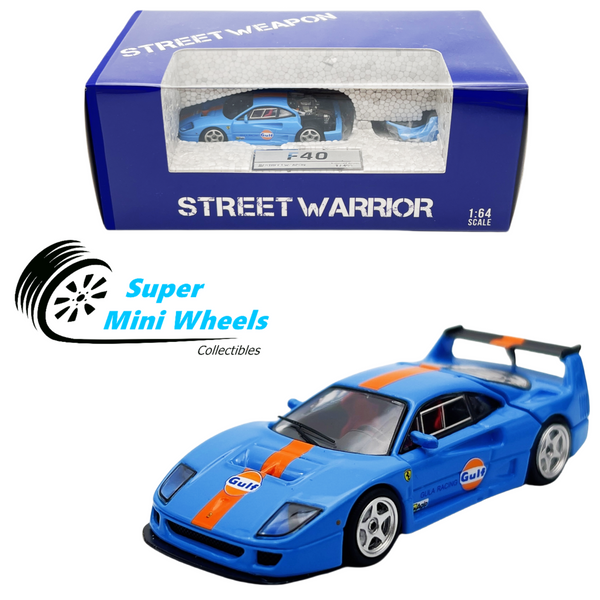 Street Weapon 1:64 F40 LM Gulf Diecast Model