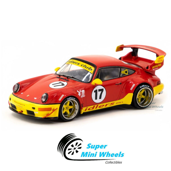 Tarmac Works 1:64 Porsche RWB 964 Idlers #17 Red - Hobby64