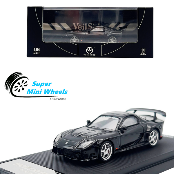 Time Micro 1:64 Mazda RX-7 VeilSide Black - Diecast Model