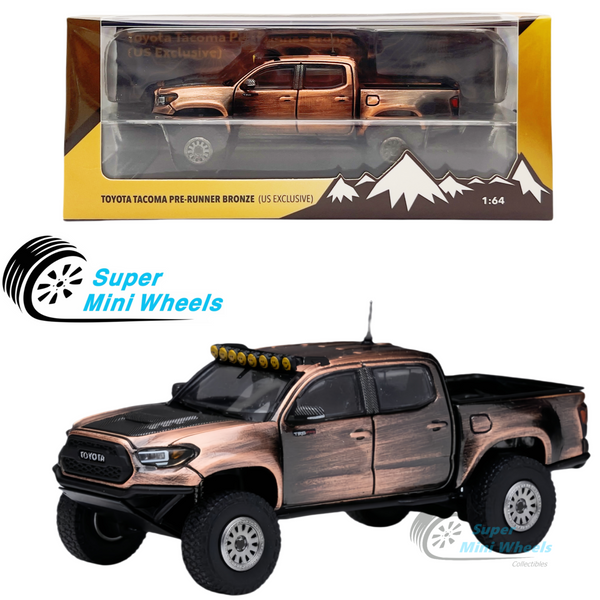 GCD 1:64 Toyota Tacoma Pre-Runner Brushed Bronze Color - US Exclusive