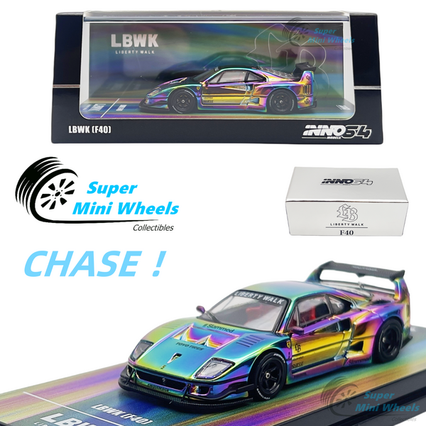 CHASE ！INNO64 1:64 LBWK F40 Chrome HEC 2024