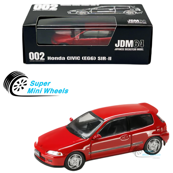 Hobby Japan - JDM64 - Honda Civic EG6 SIR-II Red - HJDM002-6