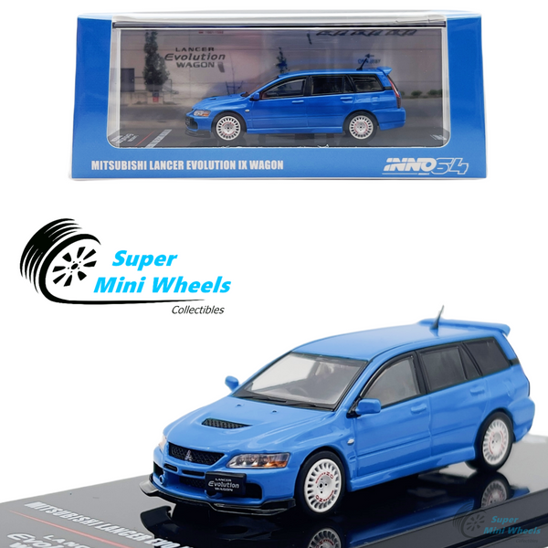 INNO64 1:64 Mitsubishi Lancer Evolution IX Wagon Blue