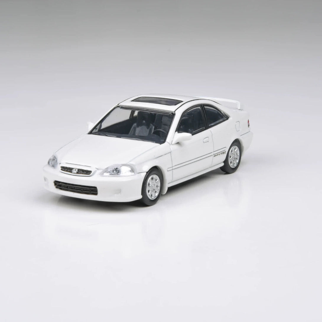 PARA64 1:64 1999 Honda Civic Si EM1 Taffeta White β Super Mini Wheels