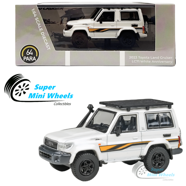 PARA64 - 2023 Toyota Land Cruiser 71 White 70th Anniversary - 1:64