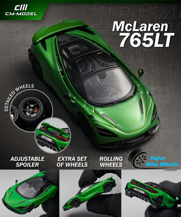 CM Model 1:64 McLaren 765LT – Metallic – Green