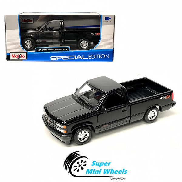 Maisto 1:24 - 1993 Chevrolet 454 SS Pick-up – Black