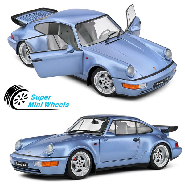 Solido 1:18 1990 Porsche 911 (964) Turbo – Horizon Blue Metallic