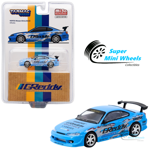 Tarmac Works 1:64 Vertex Nissan Silvia (S15) GReddy Special Limited Edition