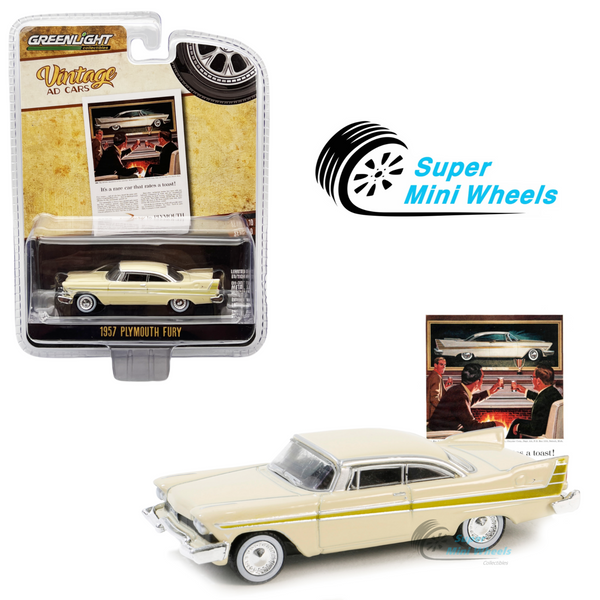 Greenlight 1:64 Vintage Ad Cars - 1957 Plymouth Fury