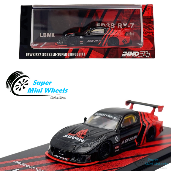INNO64 1:64 LBWK Mazda RX7 FD3S LB-Super Silhouette ADVAN – Super Mini ...