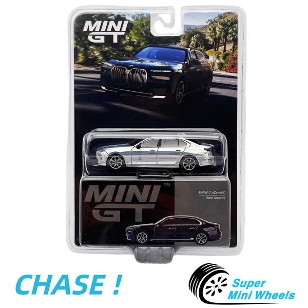 CHASE ! Mini GT 1:64 BMW i7 xDrive60 Black Sapphire #802