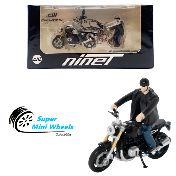 CM-Model 1:64 BMW R NineT Black Motorcycle