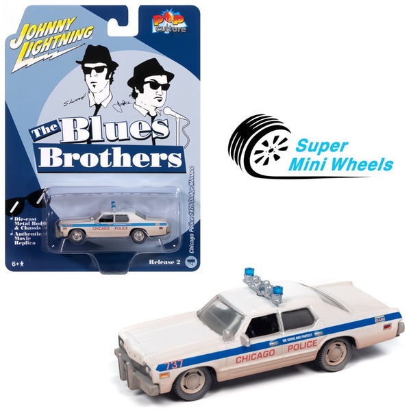 Johnny Lightning 1:64 Blues Brothers Chicago Police 1975 Dodge Monaco