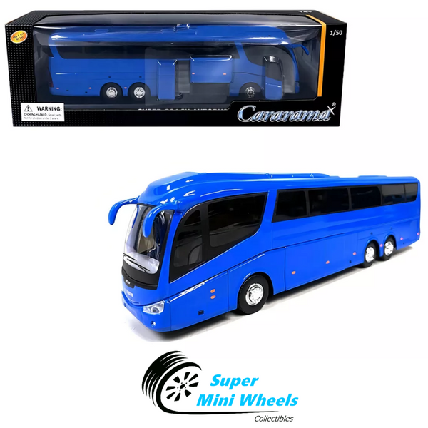 Cararama 1:50 Super Coach Autobus (Blue)