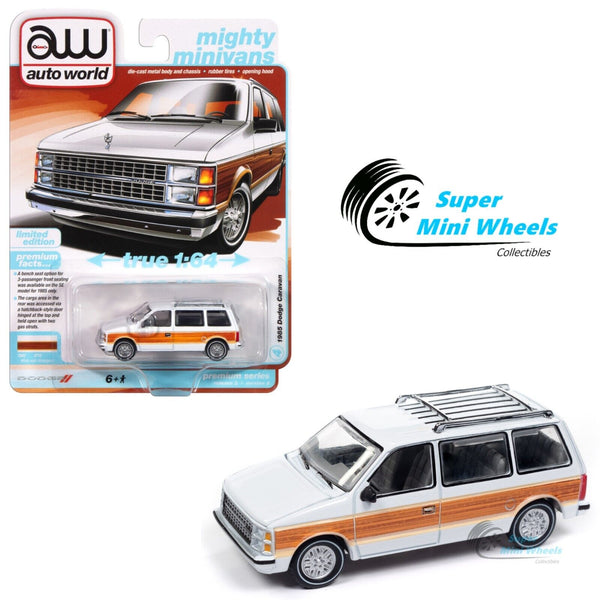 Auto World 1:64 - 1985 Dodge Caravan – White