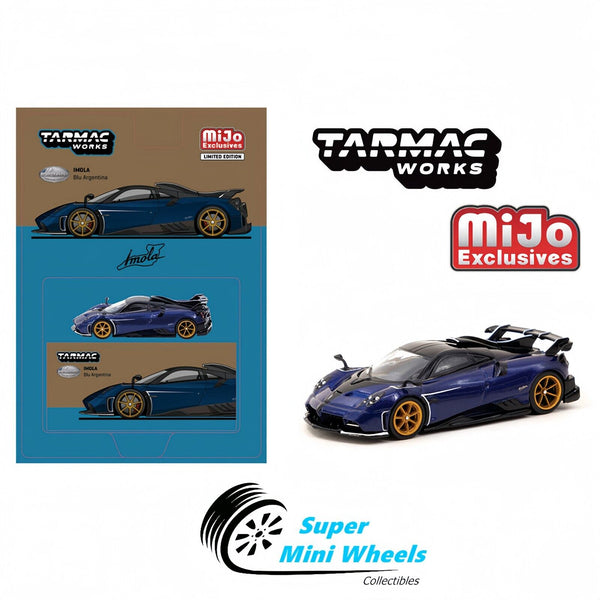 Tarmac Works 1:64 Pagani Imola – Blu Argentina – MiJo Exclusives