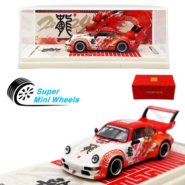 ModernArt 1:64 Porsche 964 RWB Red Dragon - Diecast Model