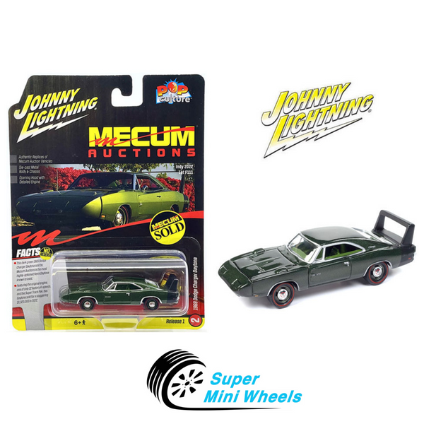 Johnny Lightning 1:64 Mecum Auction 1969 Dodge Charger Daytona – Green