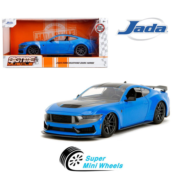 Jada 1:24 2024 Ford Mustang Dark Horse – Blue – Bigtime Muscle #35276