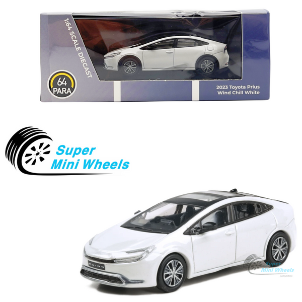 PARA64 1:64 2023 Toyota Prius Wind Chill White