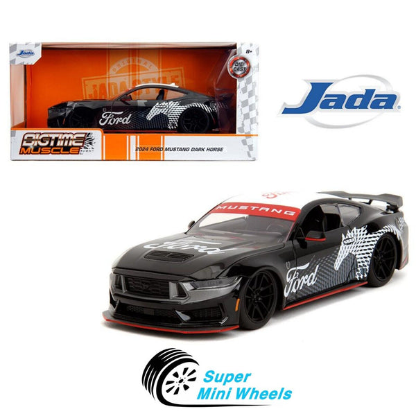 Jada 1:24 2024 Ford Mustang Dark Horse – Black - Bigtime Muscle #35418