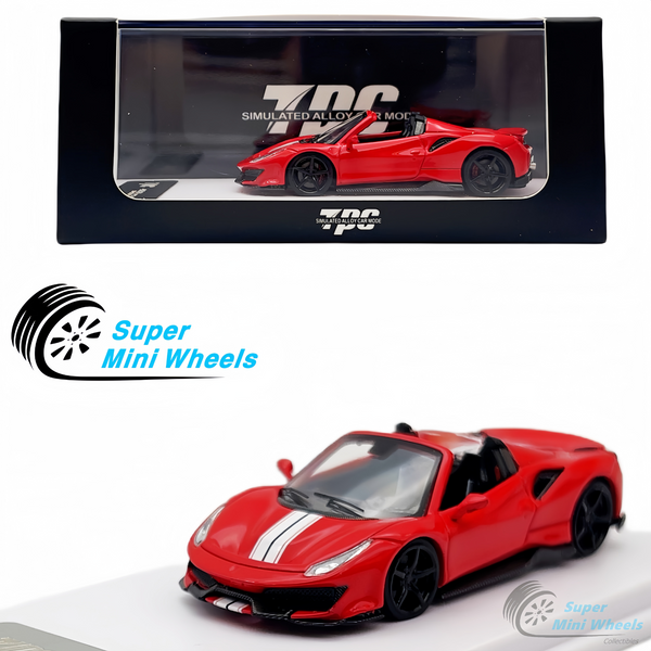 TPC 1:64 488 Pista Spider Red with Sticker