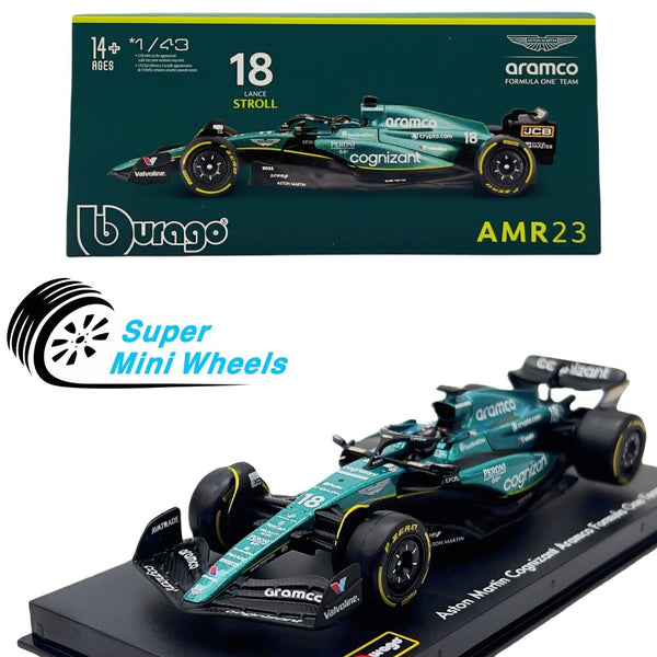 Bburago 1:43 F1 Aston Martin Aramco AMR23 #18 2024 Lance Stroll