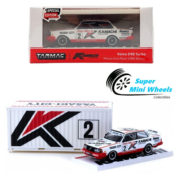 Tarmac Works 1:64 Volvo 240 Turbo Macau Guia Race 1986 #2 Winner