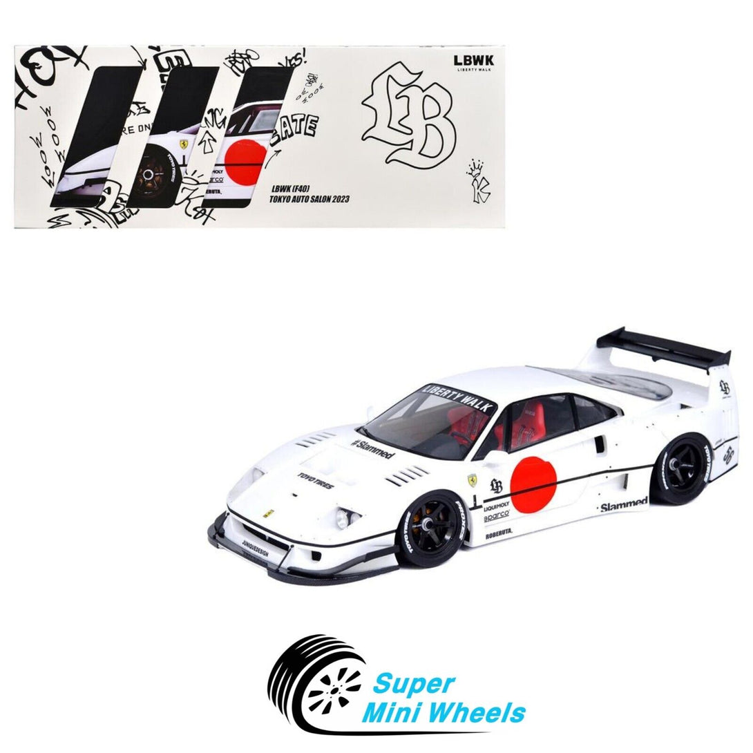 INNO64 1:18 LBWK Ferrari F40 Tokyo Auto Salon 2023 (White) Resin Model ...