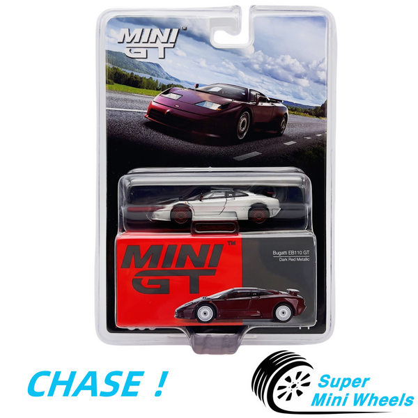 CHASE ! Mini GT 1:64 Bugatti EB110 GT Dark Red Metallic #806