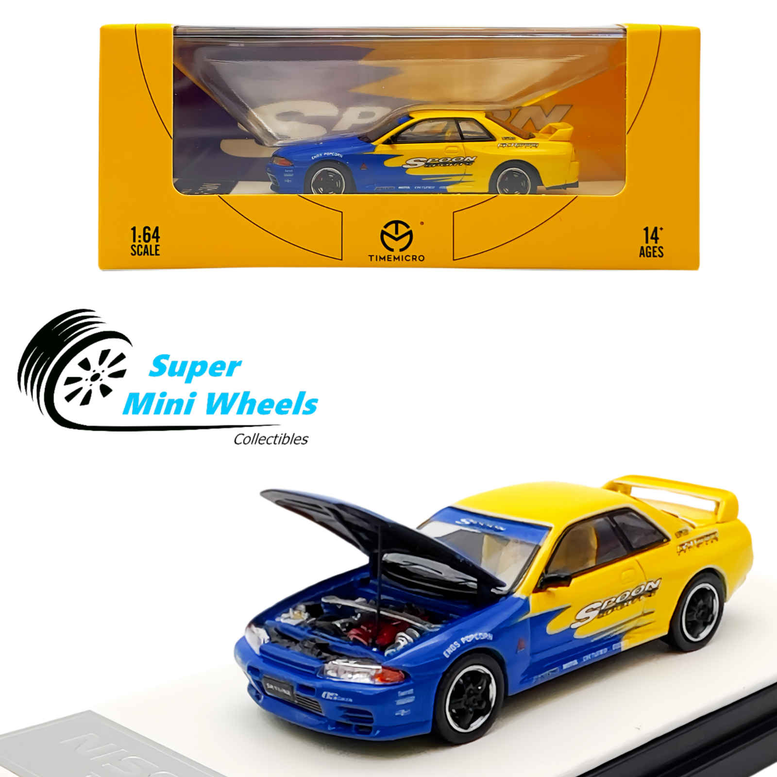 Time Micro 1:64 Nissan GTR R32 Spoon Sports - Diecast Model – Super ...