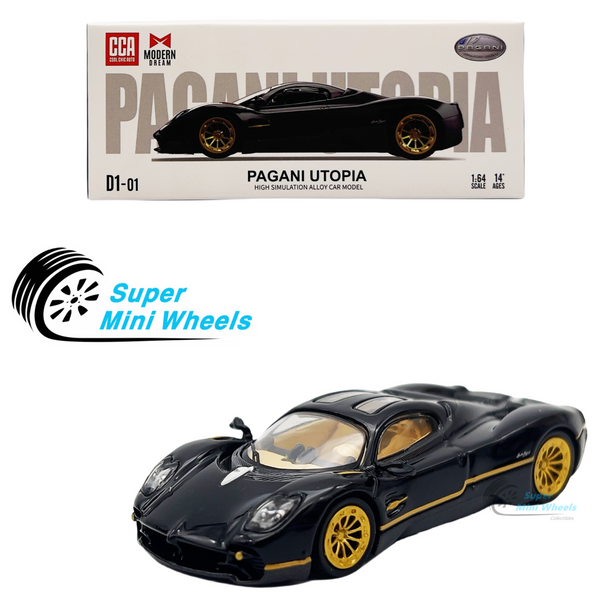 CCA x ModernDream 1:64 Pagani Utopia Black - Diecast Model