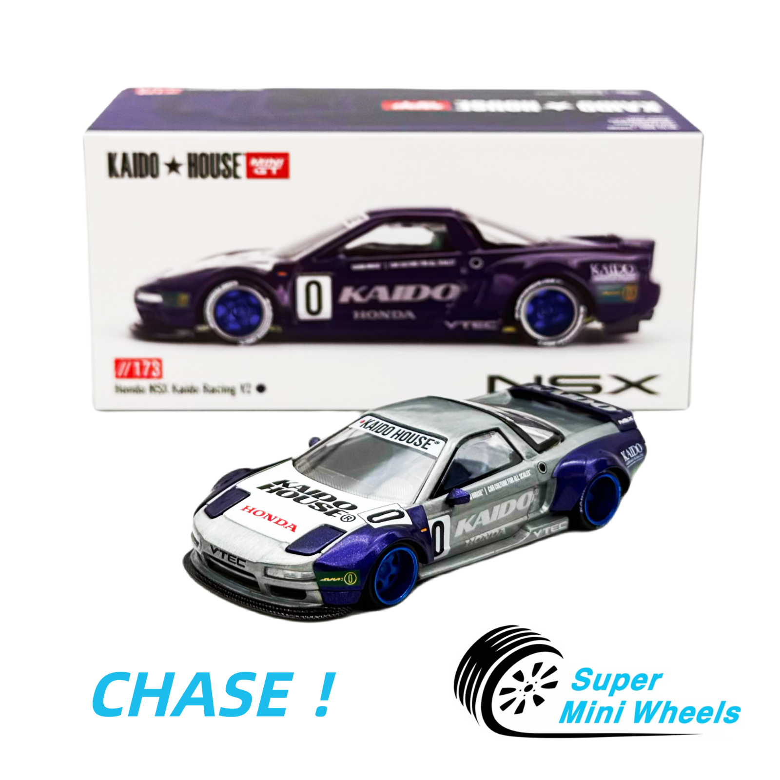 Kaido Racer Rims CHASE ! Mini GT x Kaido House 1:64 Honda NSX Kaido Racing V2 – Purple ...
